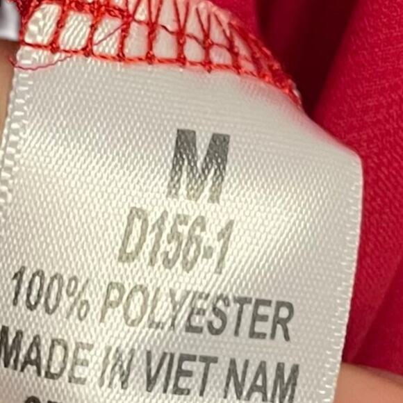 UPS & DOWNS Maxi Dress Womens Medium Red Semi Sheer Valentines Holiday Belt NWOT - Picture 12 of 14